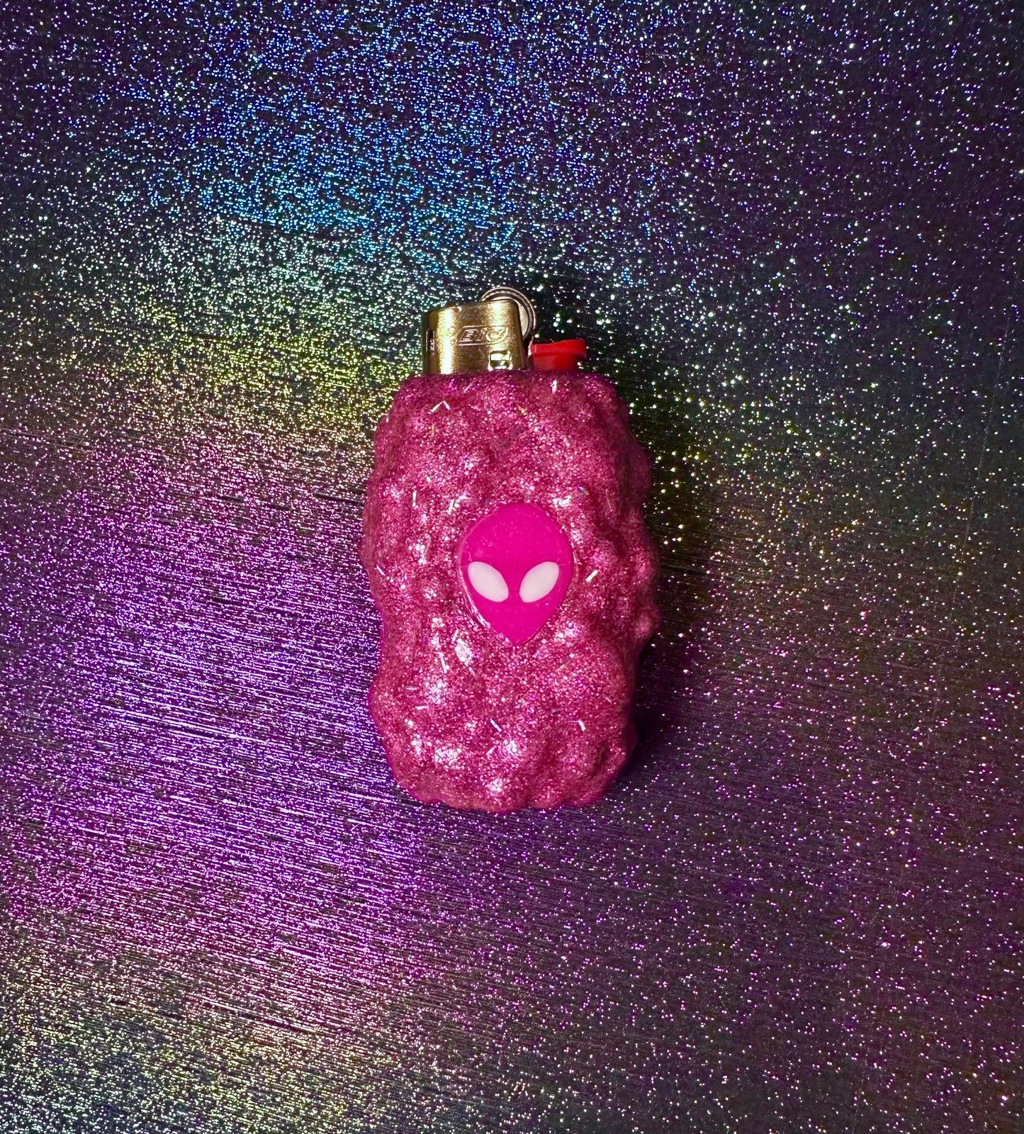 PINK ALIEN MINI LIGHTER CASE