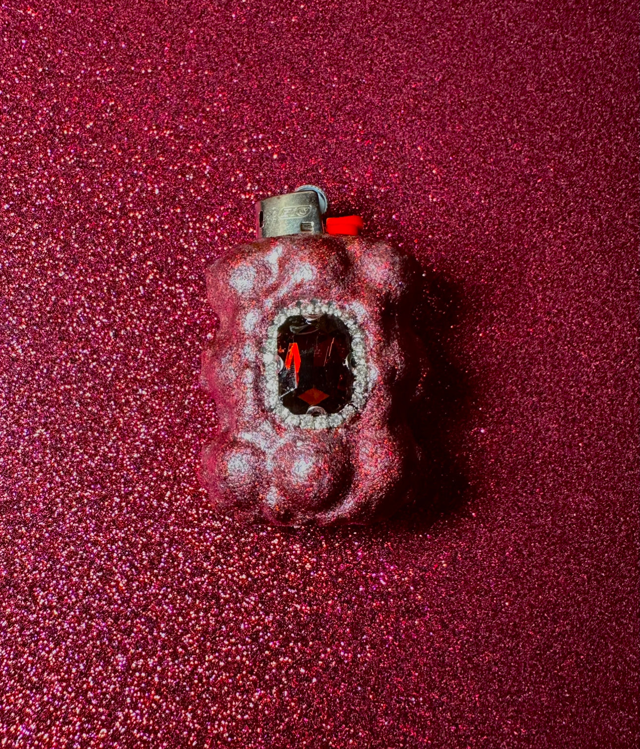 GARNET PRINCESS GEM MINI LIGHTER CASE