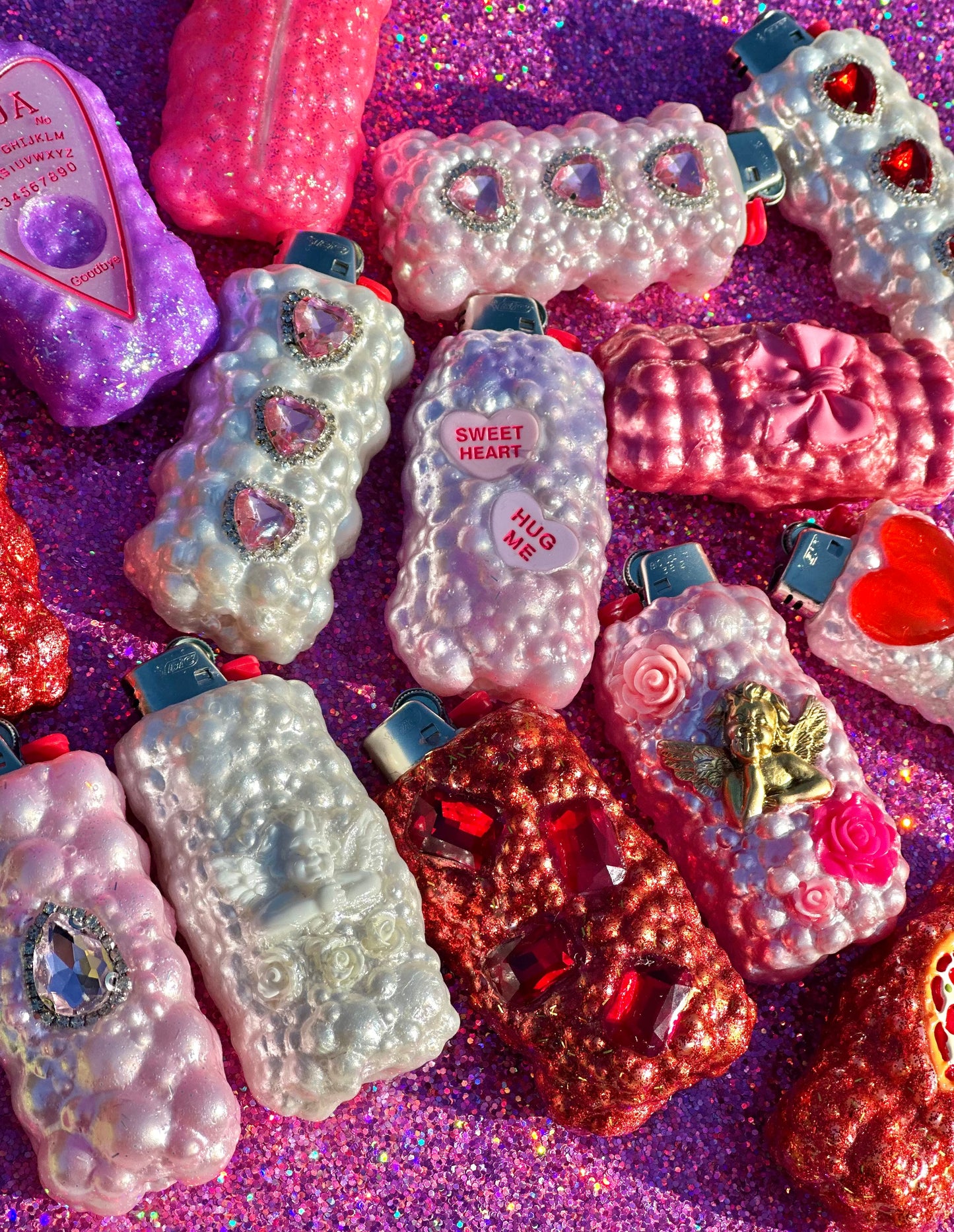 CONVERSATION HEARTS LIGHTER CASE