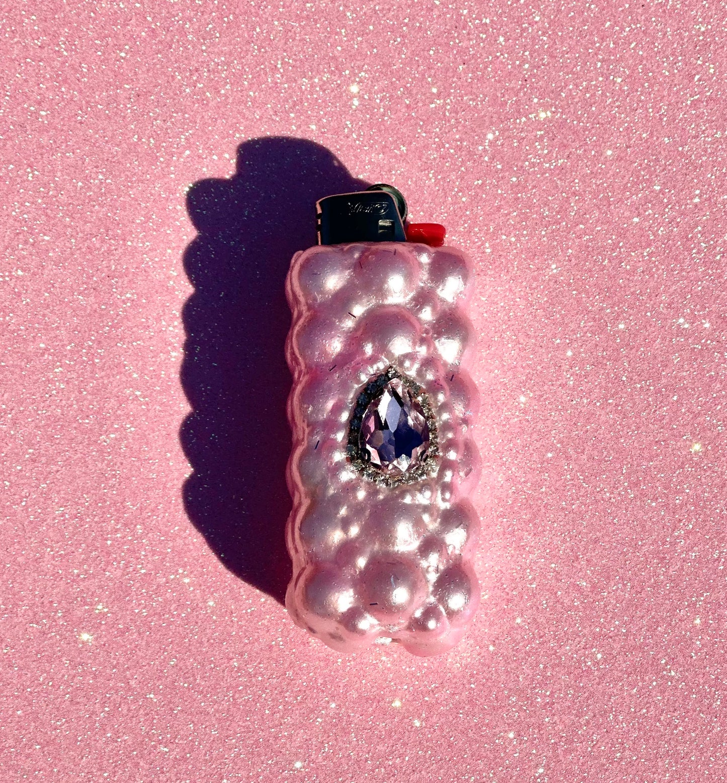 PINK PRINCESS GEM LIGHTER CASE