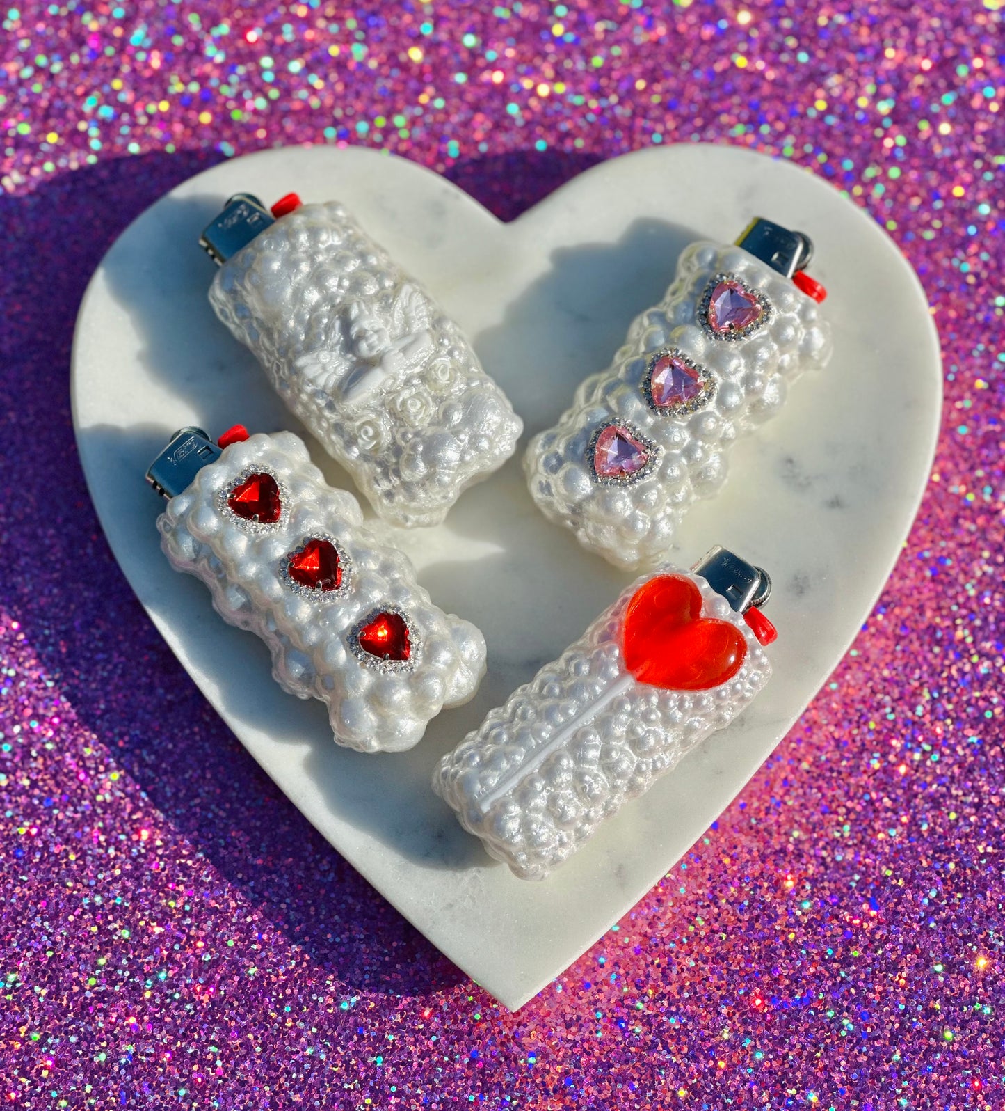 PURE WHITE ANGEL LIGHTER CASE