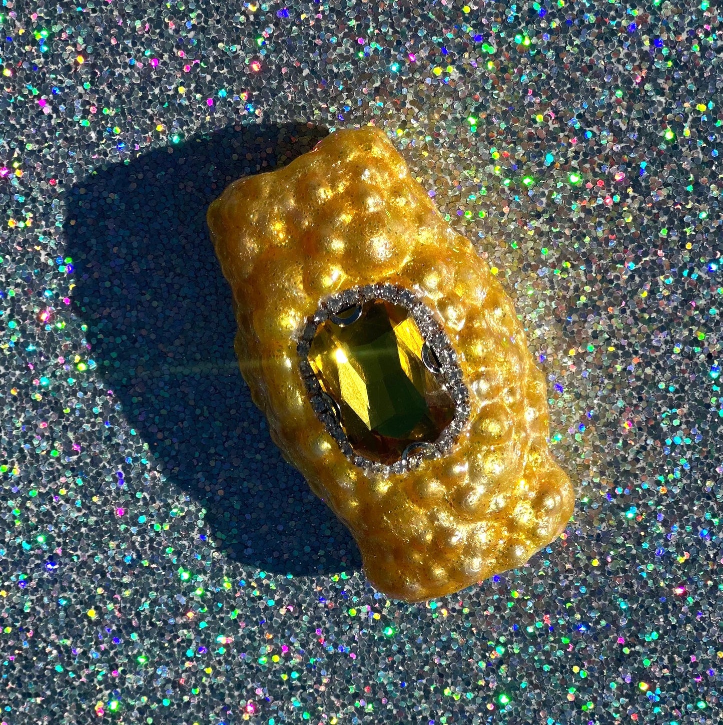 CANARY DIAMOND PRINCESS GEM LIGHTER CASE