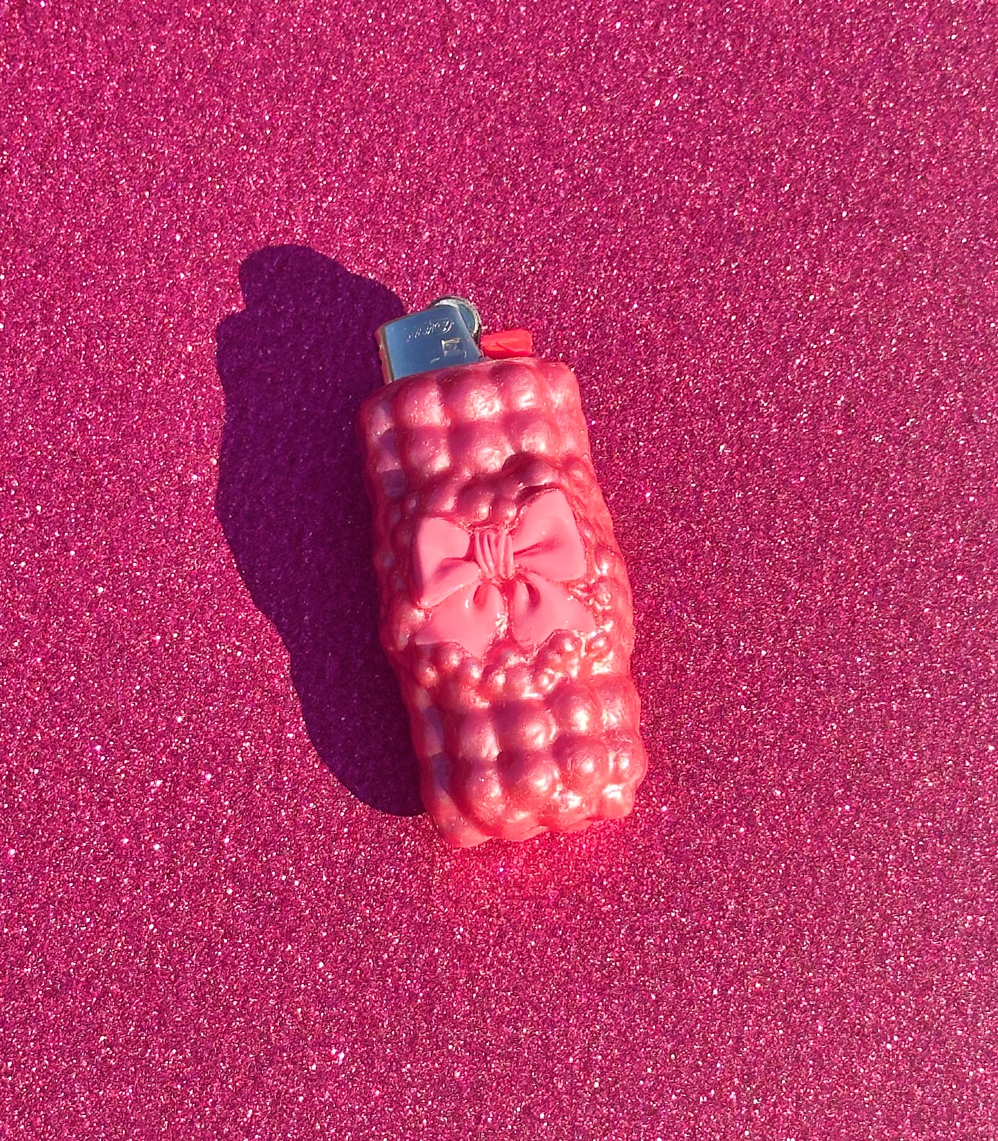 PINK BOW LIGHTER CASE