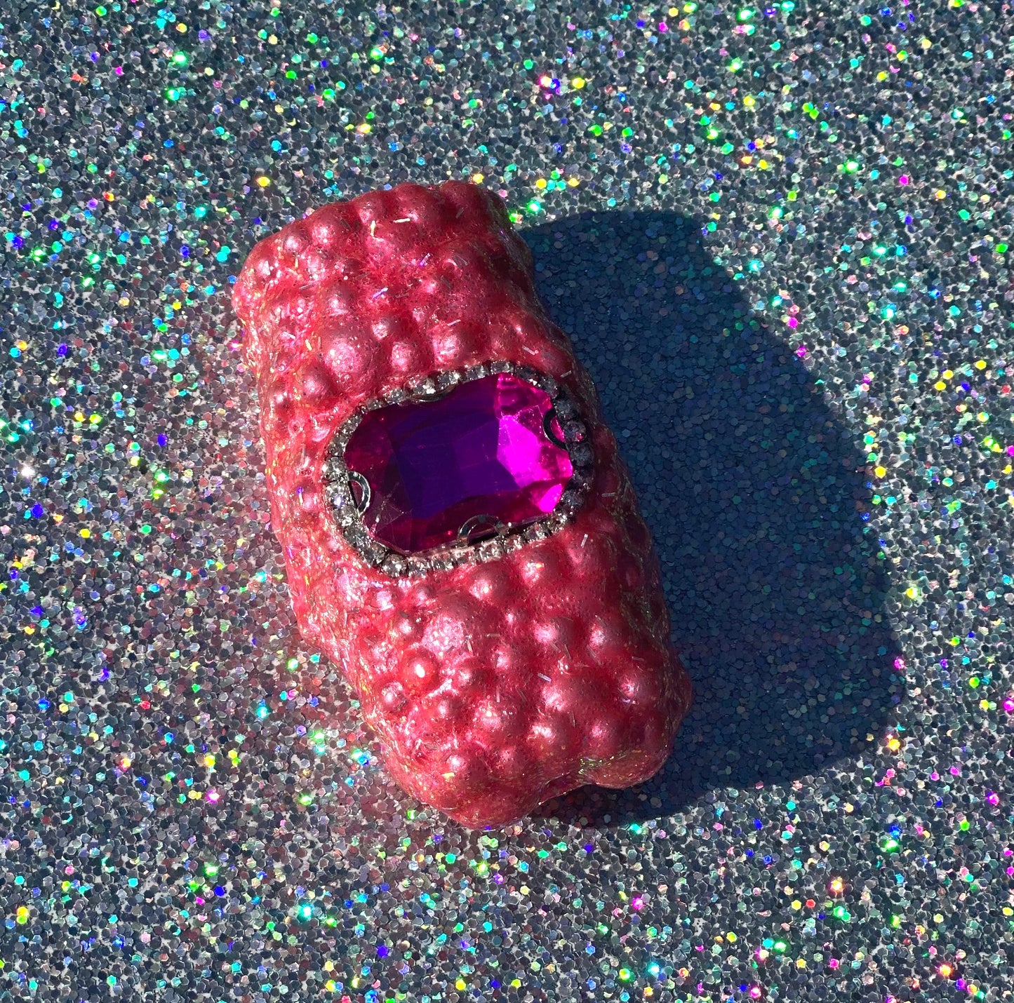 PINK SAPPHIRE PRINCESS GEM LIGHTER CASE