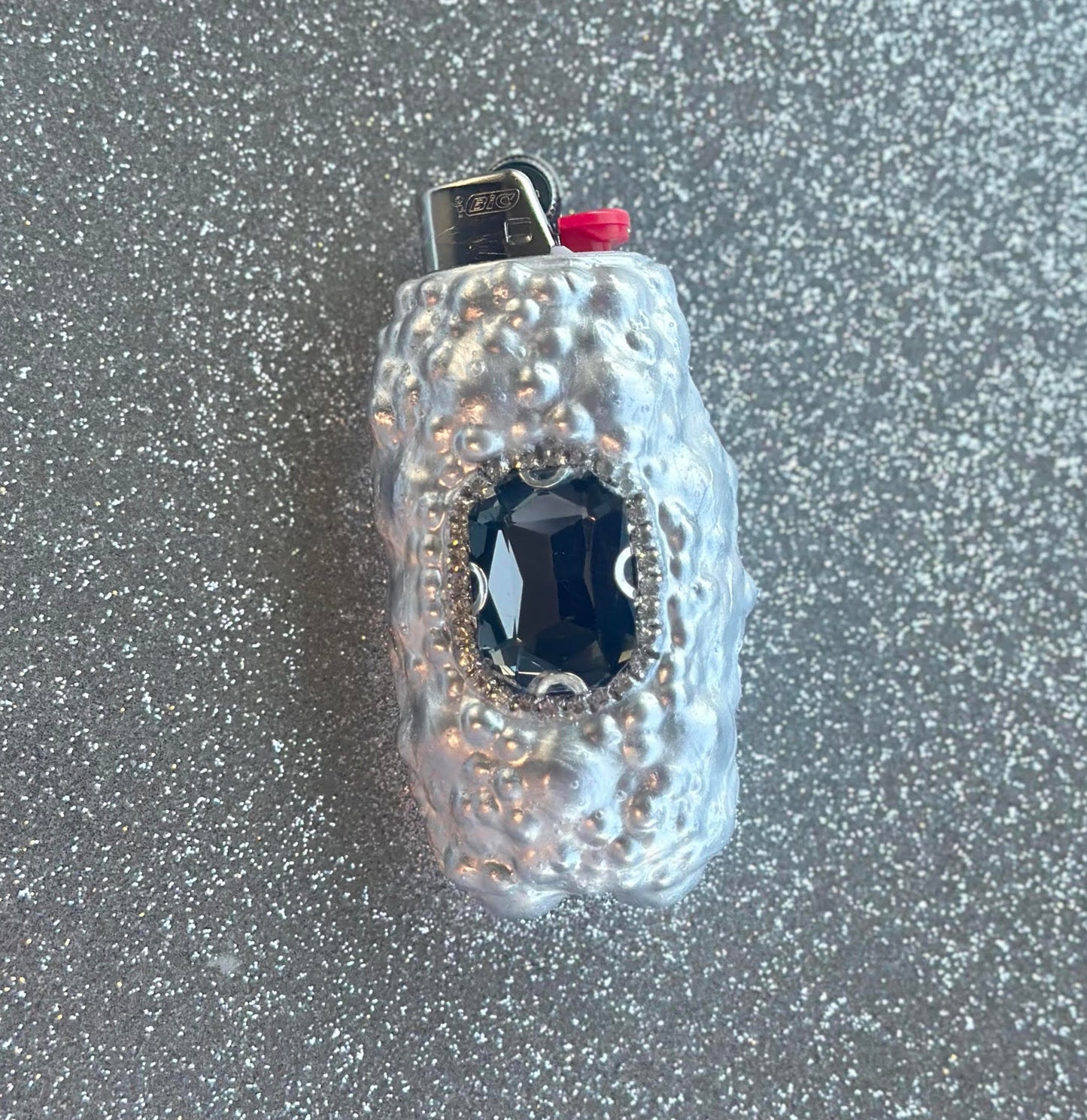 SMOKY QUARTZ PRINCESS GEM LIGHTER CASE