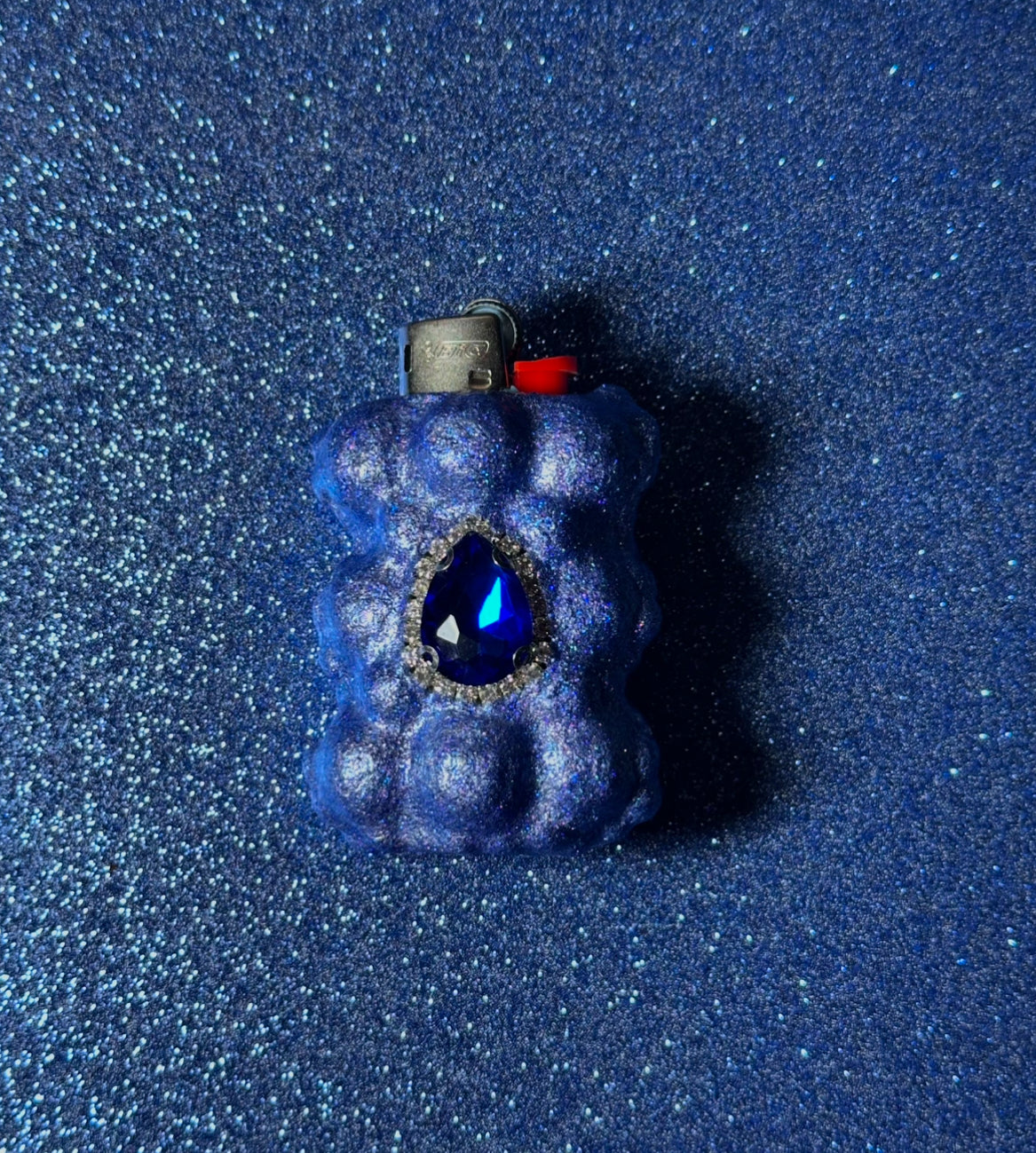 SAPPHIRE PRINCESS GEM MINI LIGHTER CASE