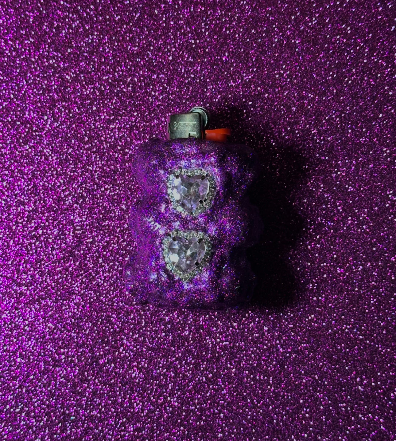 PURPLE ROCOCO DUO MINI LIGHTER CASE