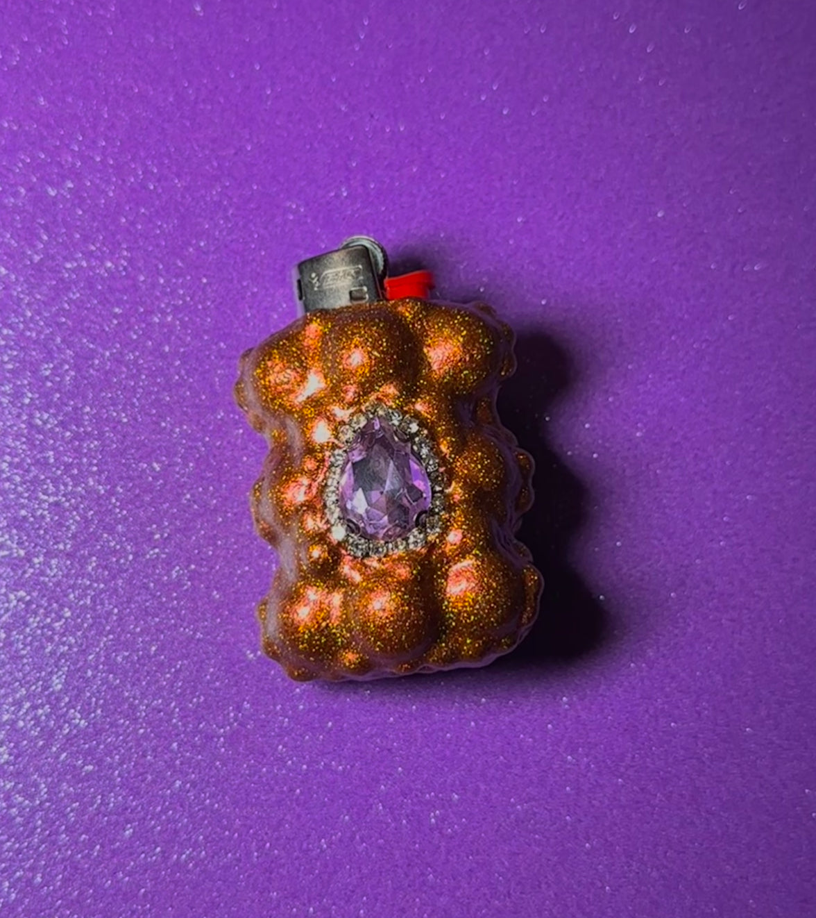COPPURPLE PRINCESS GEM MINI LIGHTER CASE