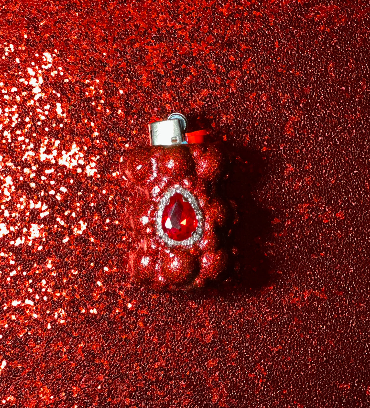 RUBY RED PRINCESS GEM MINI LIGHTER CASE