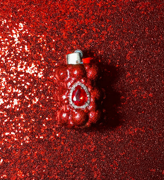 RUBY RED PRINCESS GEM MINI LIGHTER CASE